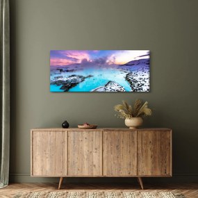 Kép - kék lagúna, Izland (120x50 cm)