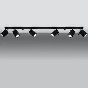 Sollux SL.0460 - MERIDA 6xGU10/40W/230V fekete spotlámpa