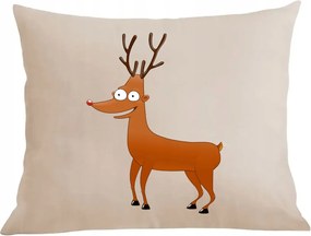 Párna párnahuzat vicces rénszarvas karácsony