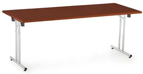 Impress összecsukható asztal 180 x 80 cm, sötét dió