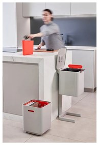 Totem Compact háromrekeszes krémfehér szelektív szemetes, 40 l - Joseph Joseph