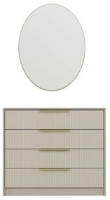Kale Beige komód tükörrel