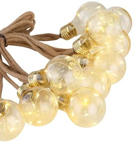 Globo 33694-10 - LED Napelemes dekoratív lánc 50xLED/0,06W/3,2V IP44