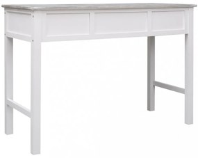 szürke fa íróasztal 110 x 45 x 76 cm