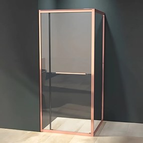 Firenze || zuhanykabin Rose Gold 6mm 90 cm, NANO