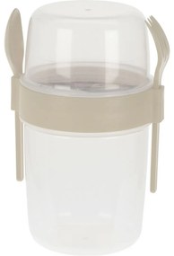EH Salátástál evőeszközzel, 1100 ml, műanyag, színes