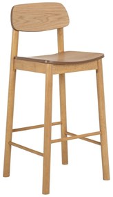 Natúr színű bárszék (ülésmagasság 74 cm) Barlow – Actona