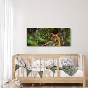 Pihenő tigris képe (120x50 cm)