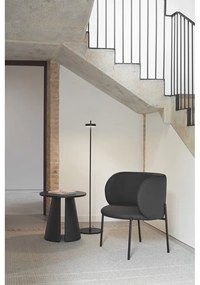 Fekete műbőr fotel Mogi - Teulat