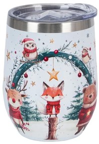 Rozsdamentes acél hőtartó termosz pohár 330 ml Christmas Cuties 2