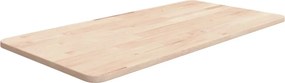 vidaXL kezeletlen tömör fa fürdőszobai pult 80 x 40 x 1,5 cm