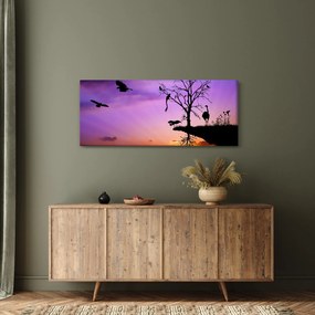 Kép - Állatok sziluettek (120x50 cm)