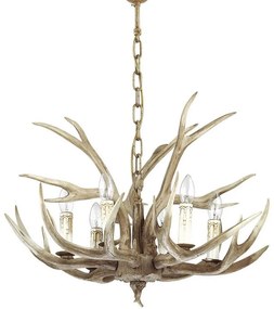 Ideal Lux - Csillár láncon CHALET 6xE14/40W/230V agancsok