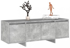 betonszürke szerelt fa TV-szekrény 120x30x40,5 cm