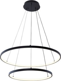 Zuma Line BRENO 18140BK-2 Függőlámpa 1x50W/LED 3000K|4000K|6000K 2000lm IP20