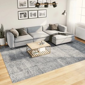 PAMPLONA kék magas szálú bolyhos modern szőnyeg 240 x 340 cm