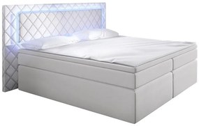 Boxspring Franciaágy 180 cm Piper (fekete) (matracokkal). 611047