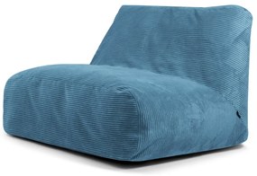 Kék kordbársony babzsákfotel Sofa Tube – SLOWDOWN