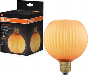 Led izzó E27 gömb 3.5W 300lm 2700K Meleg Dekoratív Narancssárga Osram