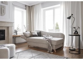 Bézs kordbársony heverő (bal oldali) Chic Charlotte – Miuform