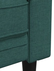sötétzöld 2 személyes szövet Chesterfield kanapé