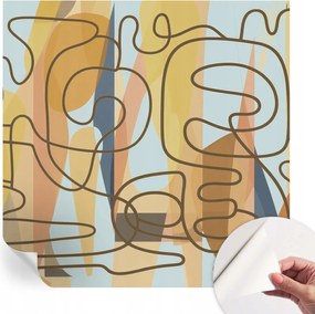 Öntapadós fotótapéta Egyszerű összeszerelés Absztrakt formák 250x250 cm