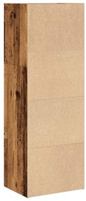 antik fa színű szerelt fa könyvespolc 40 x 30 x 114 cm