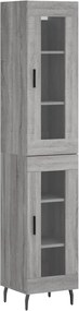 vidaXL szürke sonoma szerelt fa magasszekrény 34,5 x 34 x 180 cm