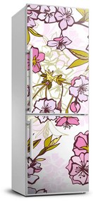 Matrica hűtőre Cseresznye virágok FridgeStick-70x190-f-63762757