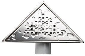 SAY Kackar háromszög zuhanyszifon RM 17,5x17,5 cm (fém)