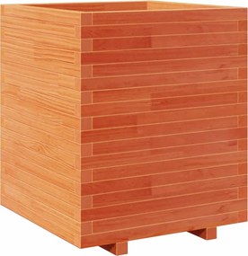 vidaXL viaszbarna tömör fenyőfa kerti virágláda 60 x 60 x 72,5 cm