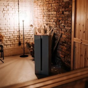 ROMEO BIO krb 113,6x35,9 cm, 2 kW, fekete, TUV tanúsítvány