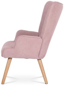 Fülkés fotel lábtartóval PINK2, rózsaszín