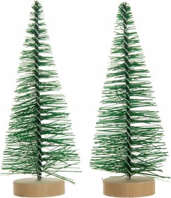 Dekorációs karácsonyfa zöld 10cm 2db