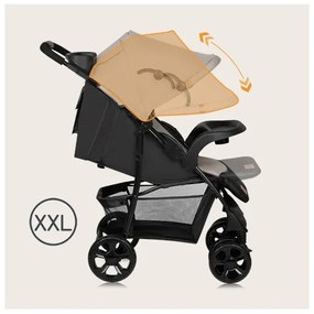 Lionelo - Babakocsi EMMA PLUS bézs/fekete