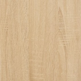 4 szintes sonoma tölgy szerelt fa könyvespolc 56x31,5x138,5 cm