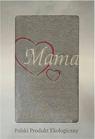 Ajándék anyának törölköző 70x140 Mama szürke világos