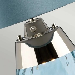 Elstead LENA-TL-S-BLUE - LED Asztali lámpa LENA 1xE27/60W/230V + 1xGU10/7W kék