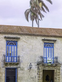 Poszter 30x40cm Hagyományos kubai ház erkéllyel, Assaf Frank