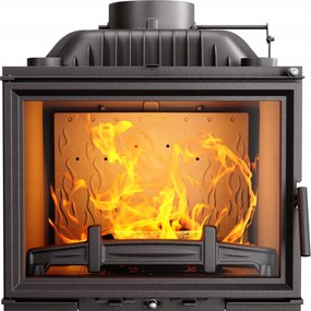 Kandallóbetét öntöttvas kandalló 12,3kW fatüzelésű kályha nappali kémény