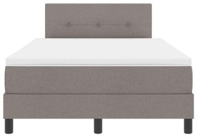 Boxspring Ágy Mattal és LED-del Taupe 120x200 cm Szövet