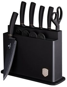 11 részes kés- és vágódeszka készlet állvánnyal Berlinger Haus Matte Black