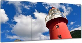 Vászonkép 180x90 Vörös világítótorony