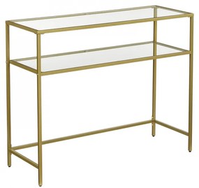 Konzolasztal / tálaló asztal Vasagle Loft - 100 cm (arany)