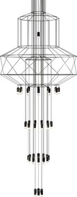 King Home FLUSSO JD0032-43P Függőlámpa 43x3W/G9 3000K 1320LM IP20