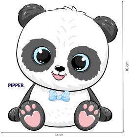 PIPPER. Matrica a kapcsoló felett "Panda fiú"