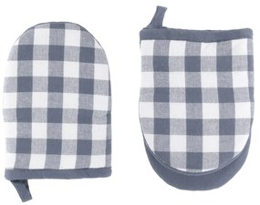 Pamut edényfogó kesztyű szett 2 db-os Gingham – Tiseco Home Studio