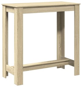 sonoma tölgy színű szerelt fa bárasztal 102 x 50 x 103,5 cm