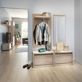 Komód, DTD laminált, tölgy sonoma, NORTY TYP 10