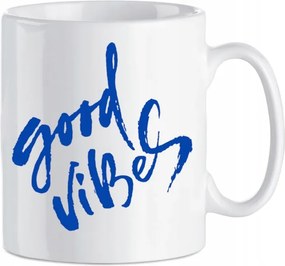 Bögre nyomott felirat Good Vibes Kerámia 330 ml